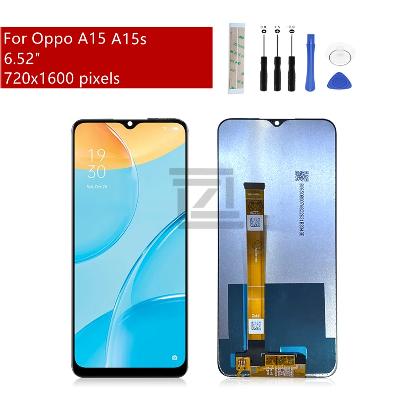 

For OPPO A15 lcd A15s Display touch screen digitizer assembly with frame lcd panel CPH2185 screen replacement repair parts