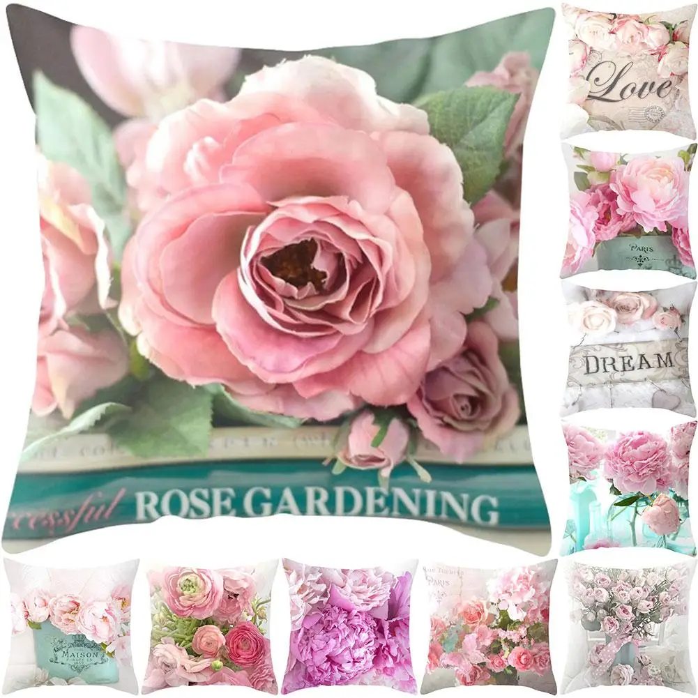 Прекрасный цветок двухсторонний узор пледы квадратная Подушка Чехол для подушки