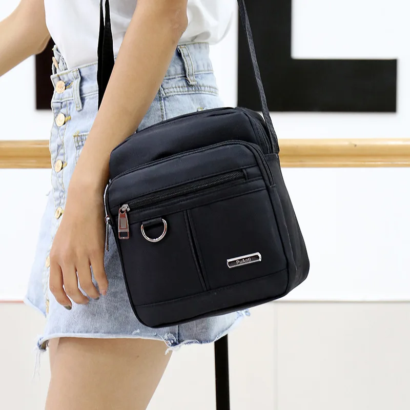 

New Style Korean-style Canvas Bag Casual Simple Men Bag bai da xiao Color Mixture Business Briefcase Casual Fashion Vertical