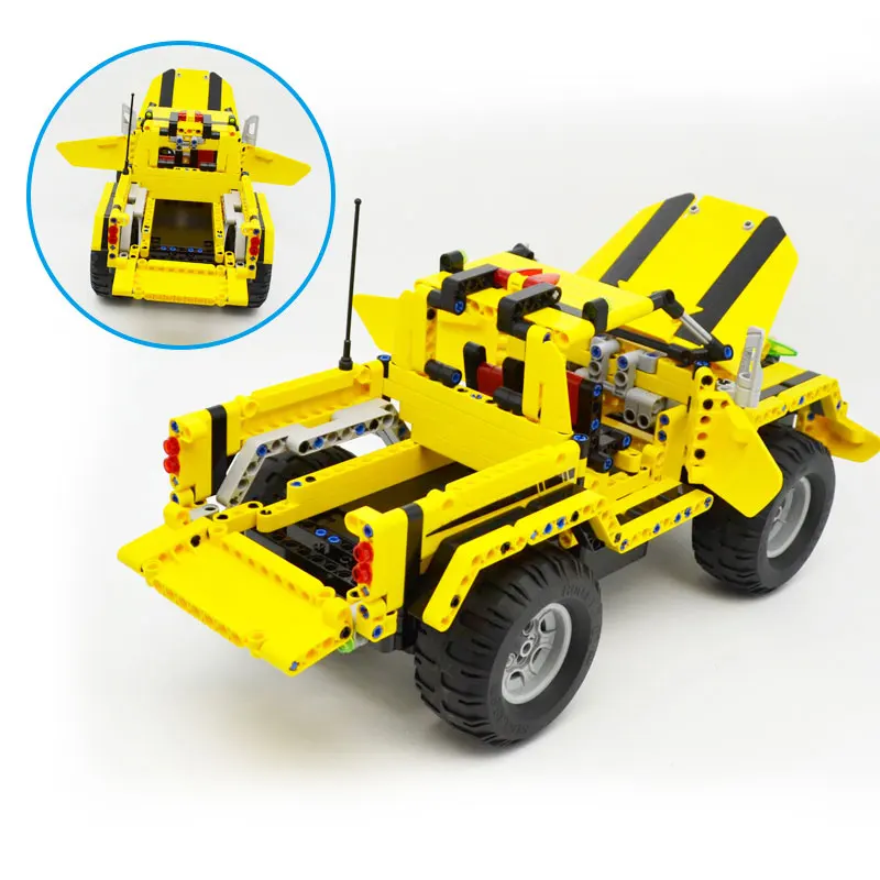 514 шт. 2в1 pick Up King Technic серии RC автомобильные строительные блоки Радиоуправление внедорожный грузовик дистанционное управление автомобильные игрушки для детей