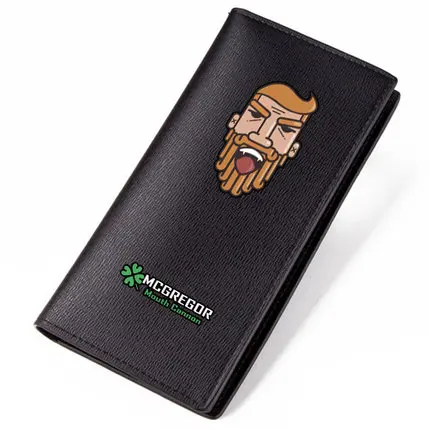 D Conor McGregor кошелек для мальчиков-подростков короткий кошелек черный PU Carteira - Цвет: D