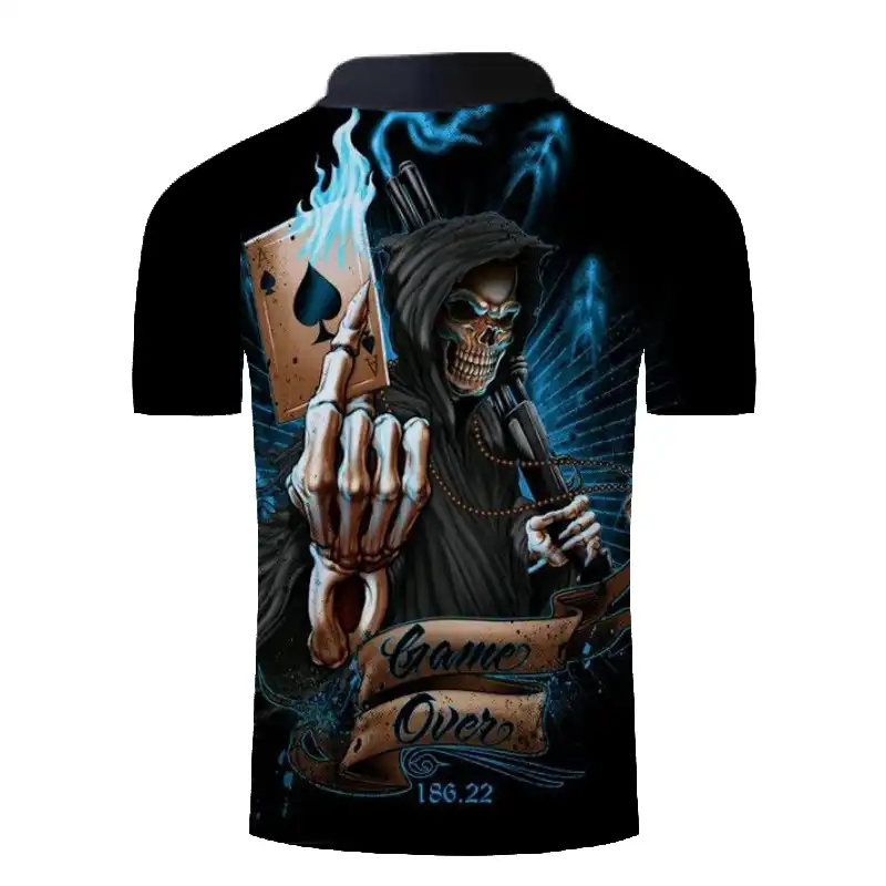 polo estampado hombre