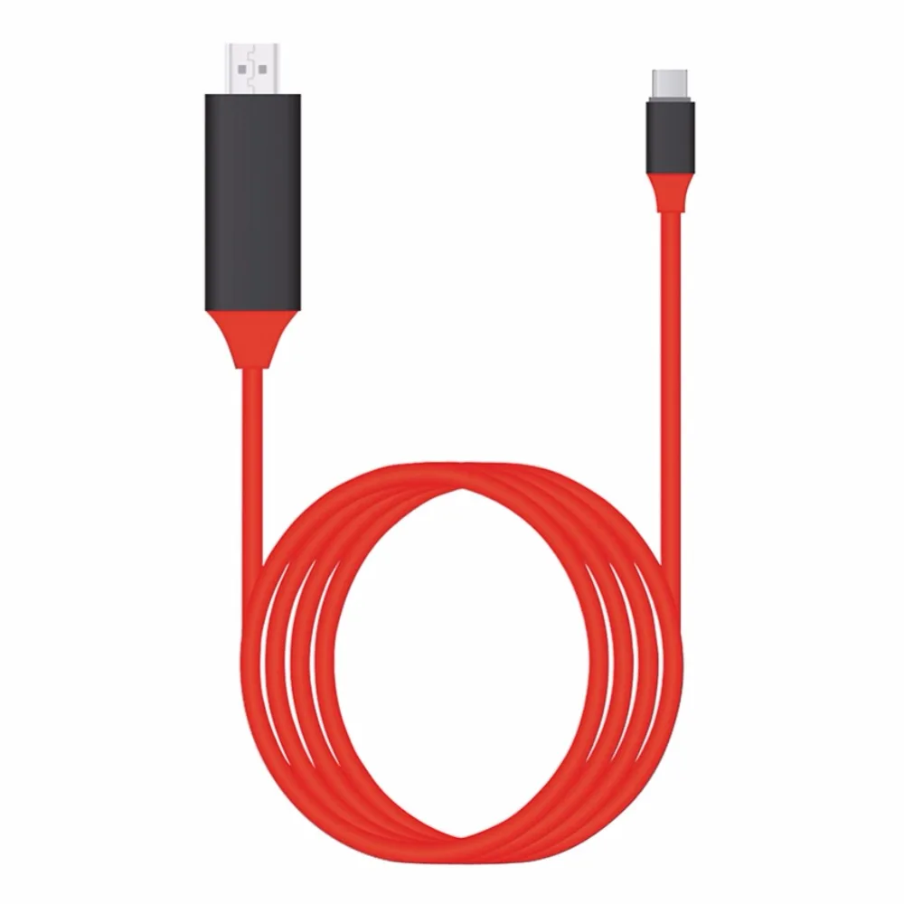 Кабель type C к HDMI USB 3,1 к HDMI 2m 4K кабель для высокоскоростной передачи данных адаптер для samsung S8/S8 plus MacBook