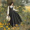 Renaissance Retro Elegant Long Dress for Women Bows Lace Lattice Two Fake Dress Autumn Medieval Costume New Halloween Party Gown ► Photo 1/6