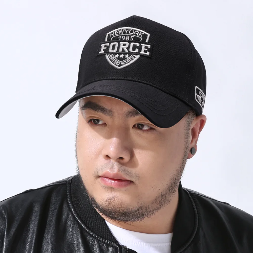 남녀공용 하이탑 하드 코튼 야구 모자, 빅 사이즈 스포츠 모자, 사계절 플러스 사이즈, 56-60cm, 60-65cm, 직송