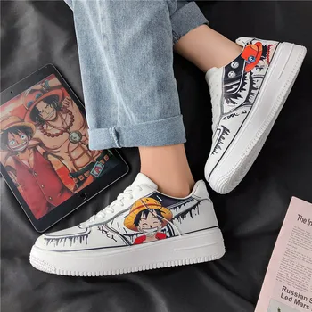 

Men's Casual Shoes Classic Board Shoes Men Fashion Sneakers Trend Comfortable Flat Shoes Popular Student Shoes Light White Shoes