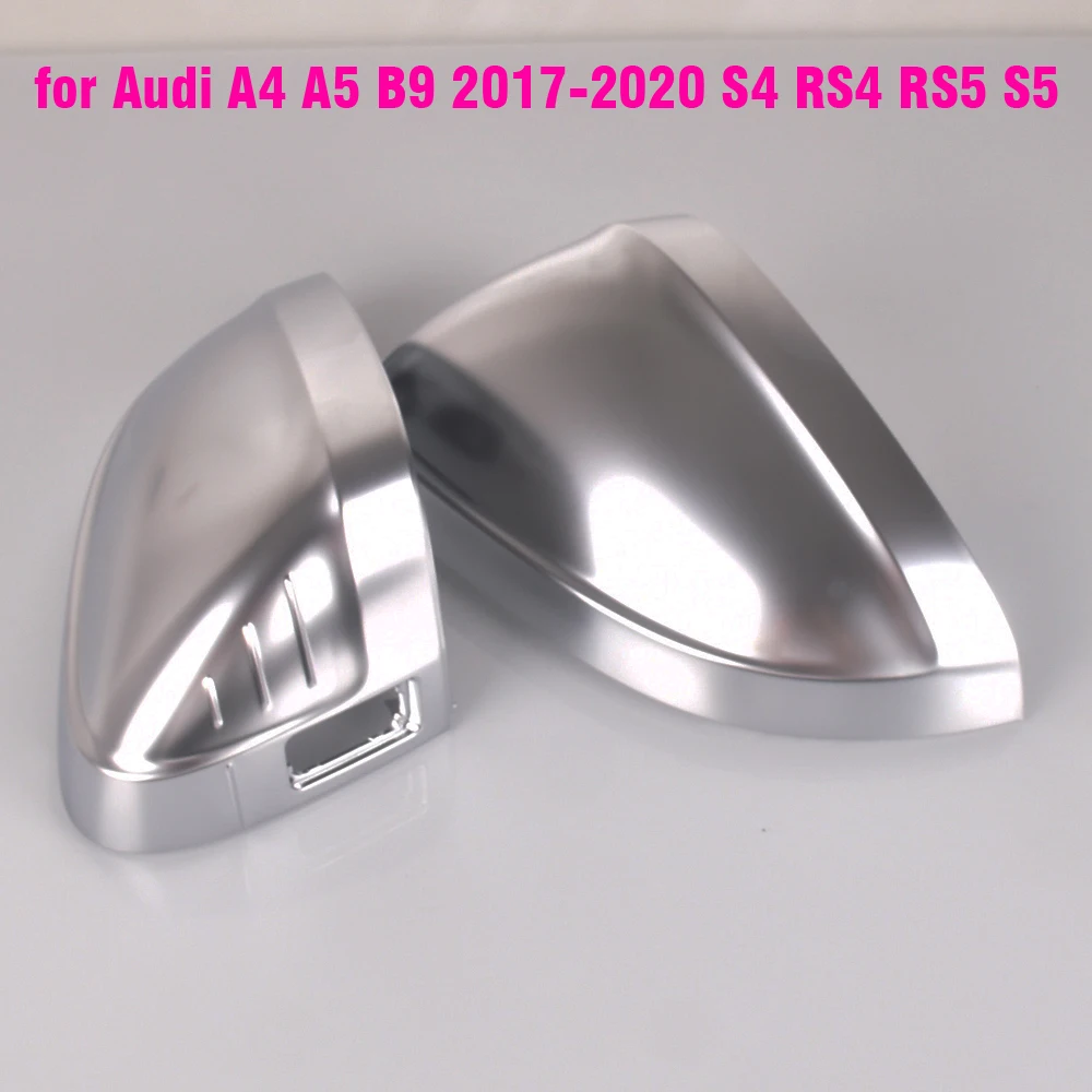 Autos piegel abdeckung für Audi A3 S3 2011-2019 Matt Chrom Silber  Rückspiegel abdeckung Schutzkappe Auto Styling - AliExpress