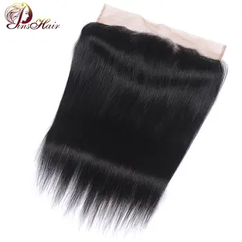 

Pinshair Ear to Ear Lace Frontal Closure 13X4 Middle Part With Baby Hair Pre Plucked Peruvian Straight 100 Human Hair Remy Hair