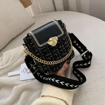 

Ladies Shoulder Bag 2020 New Korean Fashion Slant Bucket Bag
