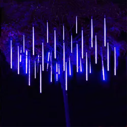 30cm 50cm Waterproof Meteor Shower Rain 8 Tube LED String Lights For Outdoor Holiday Christmas Decoration Tree