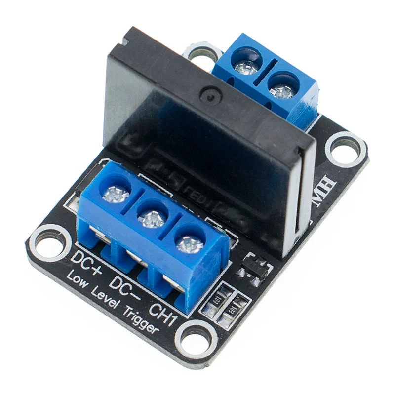 5V 1-Channel Low Level Trigger Solid State Relay Module with Resistive Fuse