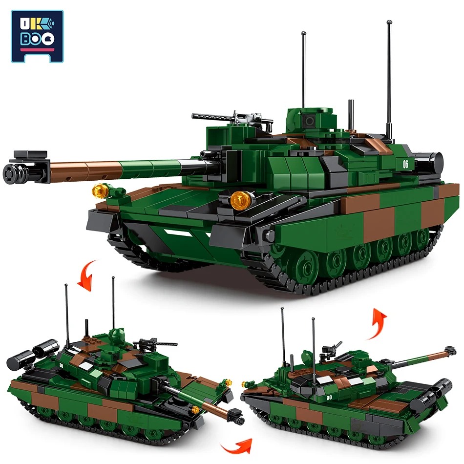 UKBOO AMX-56 военные главный боевой танк модель строительные блоки WW2 армии город
