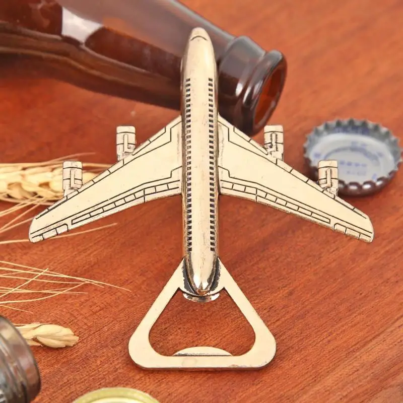 

Wedding Aluminum Alloy Airplane Bottle Opener Antique Party Decors Kitchen Tools Western Style Creativity and Uniqueness