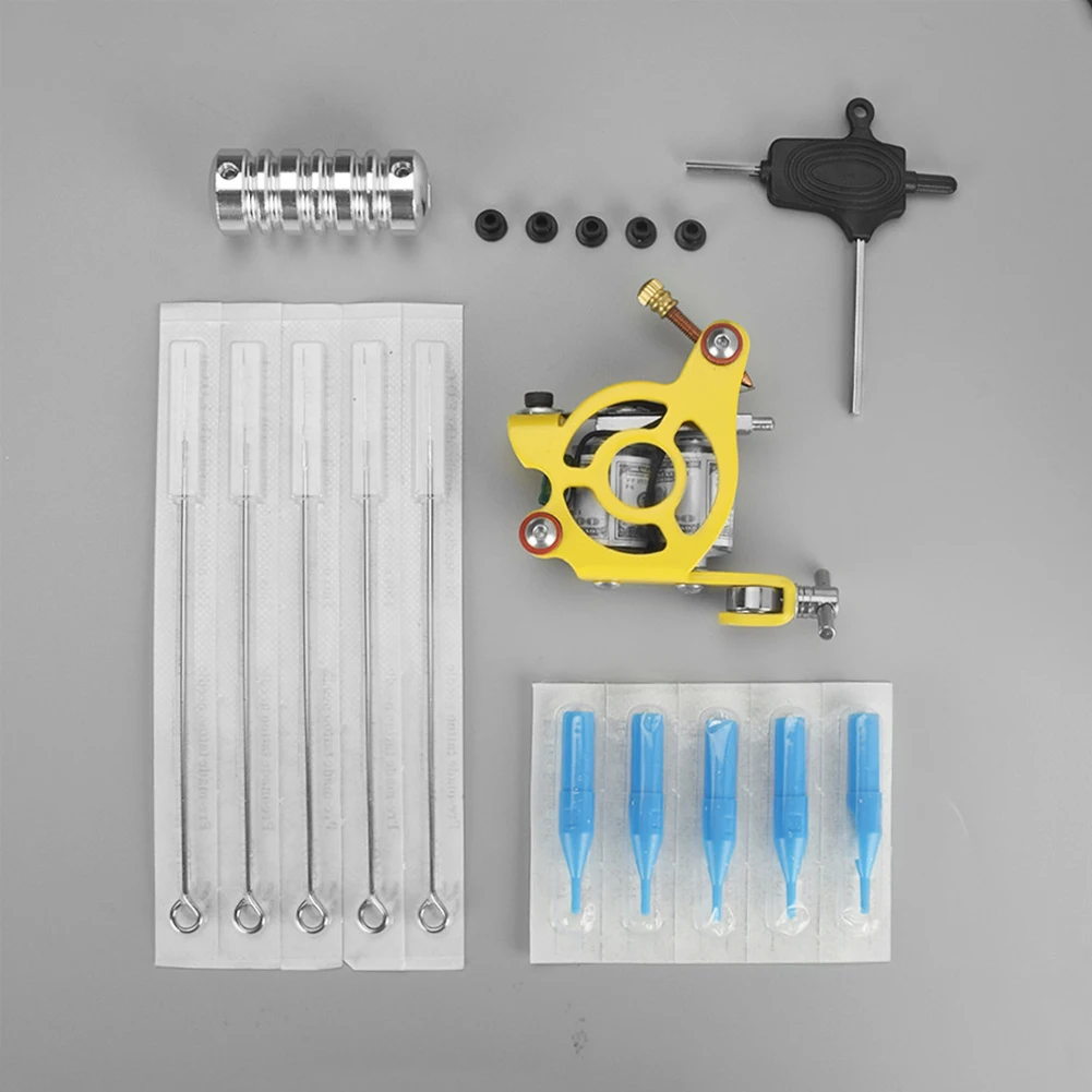 Tattoo Machine Equipment Professional Body Art Coil Liner Shader Tattoo Machine Kits for Beginner Easy to Use Lightweight