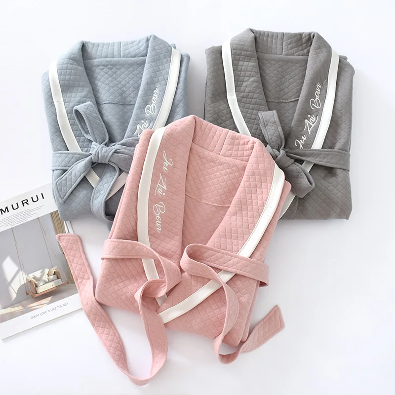 Albornoz de estilo japonés para amantes, ropa de dormir informal Yukata ...