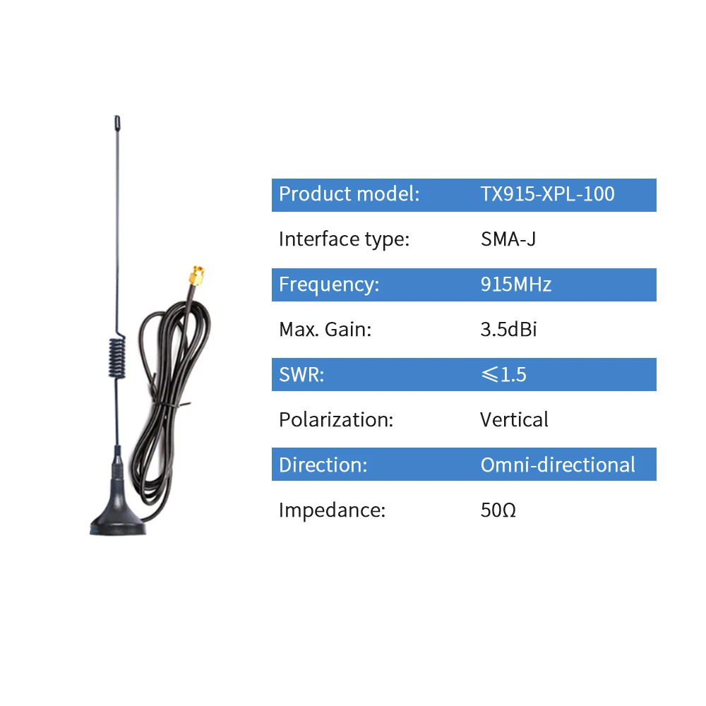 2pcs 915MHz Lora Antenna with Magnetic Base Omni Lang Range Antennas with SMA Male DTU Wireless 1 2pcs 915MHz Lora Antenna with Magnetic Base Omni Lang Range Antennas with SMA Male DTU Wireless 2