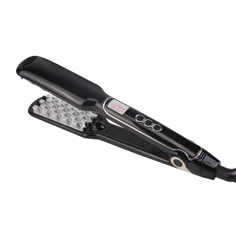 

Fashion Hair Volumizing Iron Flat Iron Lcd Display Hair Straightener Suitable For Long Short Hair Styling Tools Black Gold Eu Pl