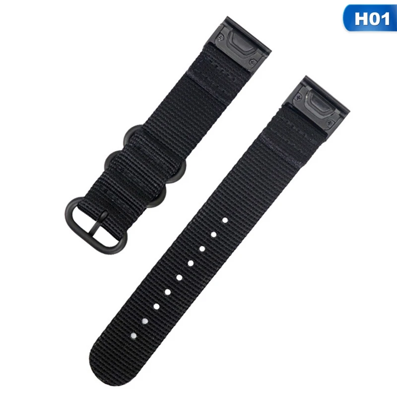 Quick Fit 26 мм/22 мм нейлоновый ремешок для часов для Garmin Fenix 5/5 Plus/Fenix 5X/Fenix 3/D2 Delta PX - Цвет: 1