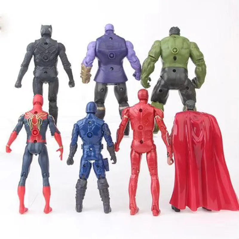 Marvel Мстители Бесконечность войны фигурки игрушки набор Халк Черная пантера Капитан Америка танос халкбастер Железного человека