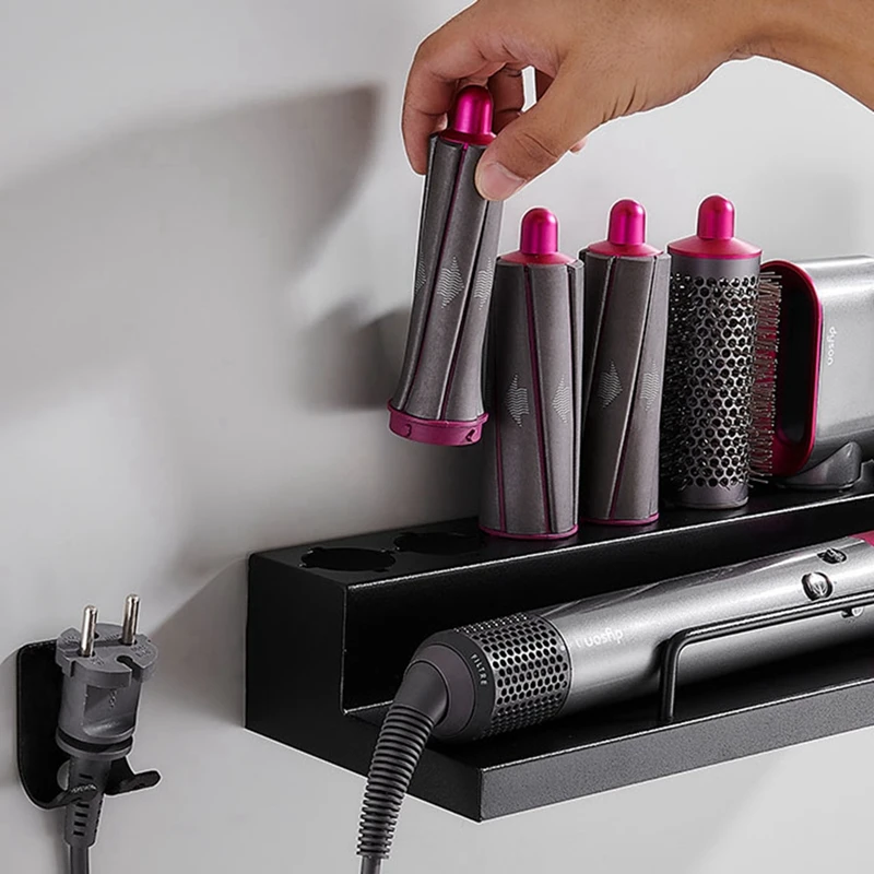 Estante de almacenamiento para secador y rizador de pelo Dyson Airwrap,  caja de almacenamiento para herramientas de cuidado del cabello, estante de  baño, montado en la pared|Bastidores y soportes| - AliExpress