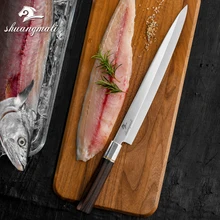 Profesjonalne 12 cal japoński Sashimi nóż Yanagiba nóż rybacki kuchnia szef kuchni Sushi noże 5CR15 stali nierdzewnej łososia japonia