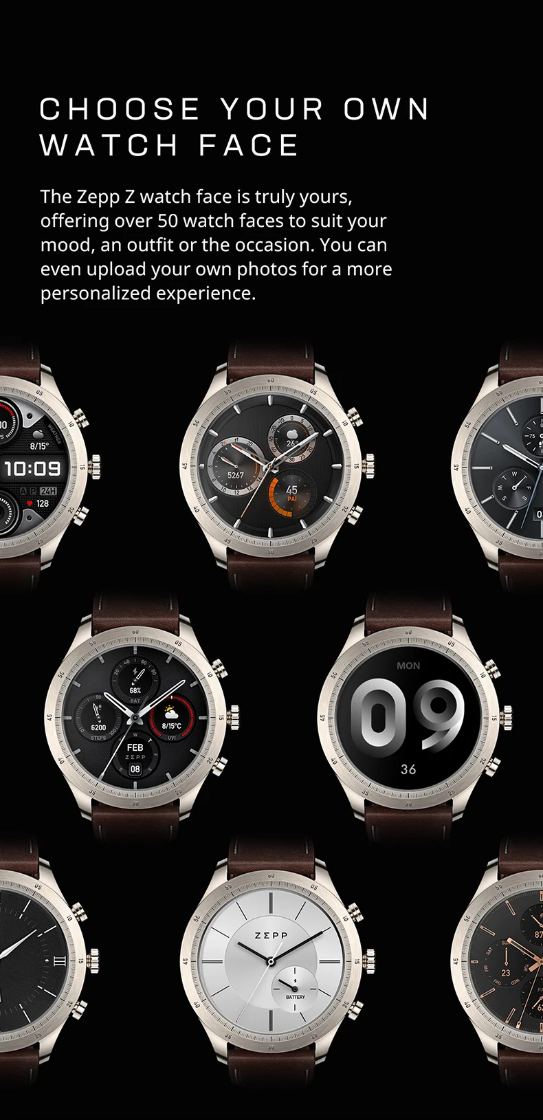 Zepp Z Titanium Alloy 1.39'' AMOLED Display Smartwatch