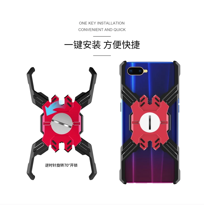 Чехол для OPPO R15X, металлический бампер, серия Hero, роскошный алюминиевый защитный чехол, подставка для монет, чехол для мобильного телефона R15X