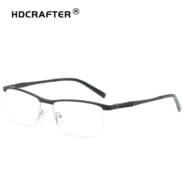 HDCRAFTER-Gafas de aluminio y magnesio para hombre, montura