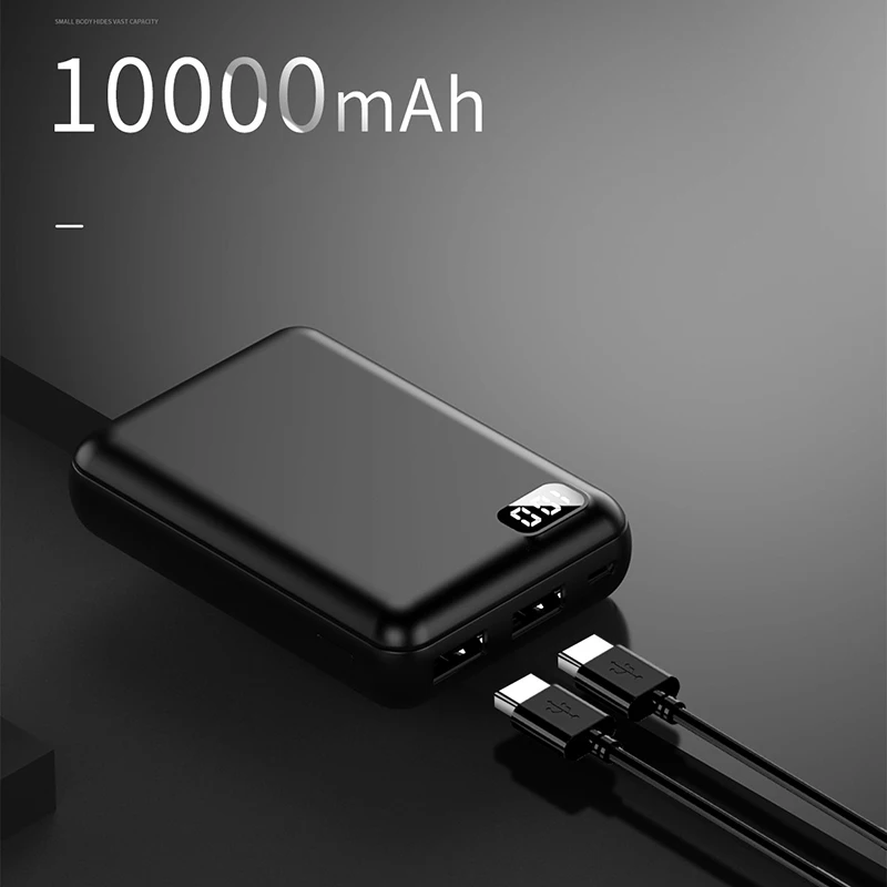 Мини Внешний аккумулятор 10000 мАч, быстрая зарядка, портативный повербанк, внешний аккумулятор, внешний аккумулятор, аккумулятор для телефона