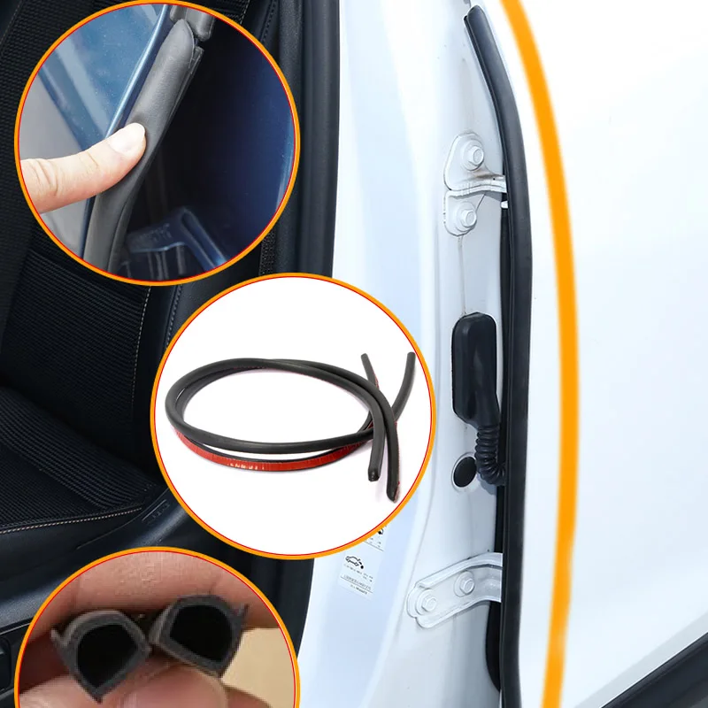 

2PCS*90cm Car Door Rubber Seal Strip Filler Car Door Weatherstrip For B pillar Protection Sealant Strip Sealant For Auto