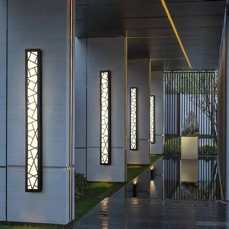 Wall Light Outdoor Porch Light LED waterproof outdoor 14CM wide wall lamp IP65 stainless steel patio porch 110V220V garden light