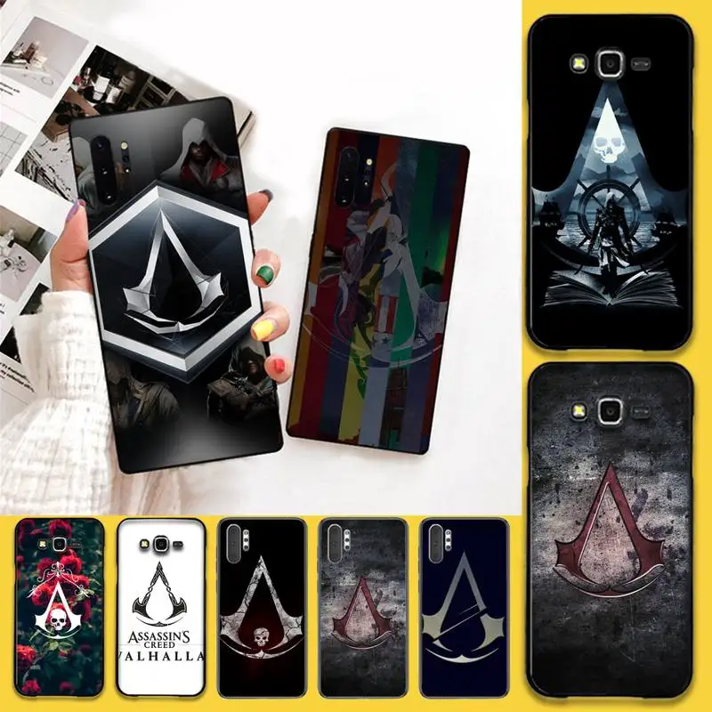 

HPCHCJHM Assassin's Creed Logo Customer High Quality Phone Case For Samsung Note 7 8 9 10 pro Galaxy J7 J8 J6 Plus 2018 Prime