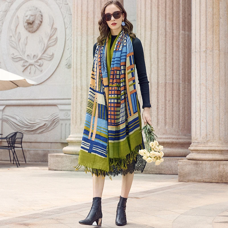 

Luxury Brand Pashmina Echarp Cashmere Scarf Wrap Warm Shawl Winter Scarf Ladies Scarves Tassels Long Blanket Cachecol Foulard