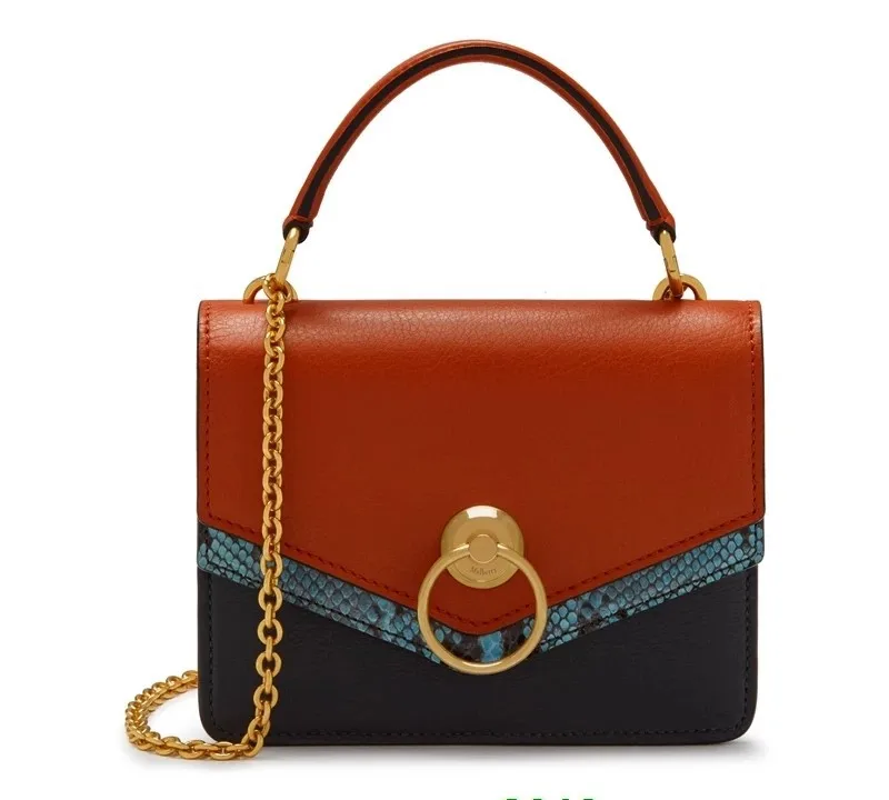 Модная женская сумка, брендовая Роскошная стильная женская сумка-мессенджер, дизайнерская сумка через плечо с верхней ручкой, змеиный спилок