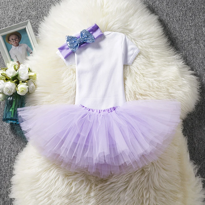 Для маленьких девочек в форме единорога 1 год, платье для дня рождения для новорожденных платье-пачка Платье для малышей одежда для малышей Детские платья для девочек, многоярусная юбка, наряды
