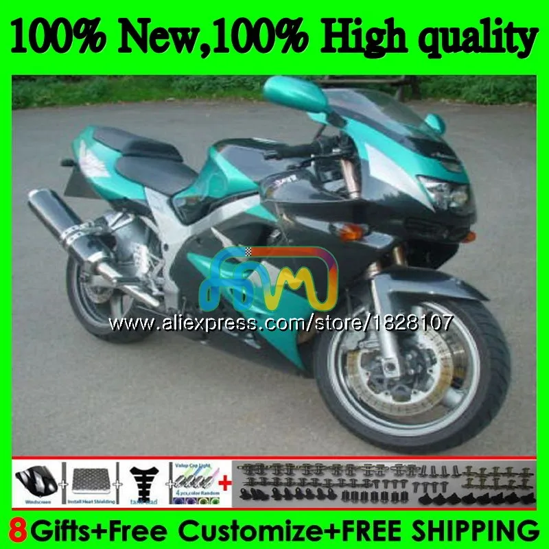 Корпус для KAWASAKI ZX900 900 CC ZX 900 черный голубой 9 R 19BS. 32 9R 900CC ZX-9R ZX9R 94 95 96 97 1994 1995 1996 1997 обтекатели комплект