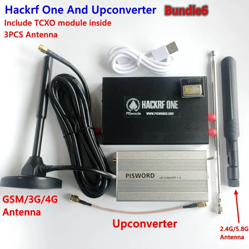 Комплект 6 HackRF один usb платформенный прием программного обеспечения определяется Радио 1 МГц до 6 ГГц с portapck хаос демонстрационная плата комплект приемник ключа - Комплект: Комплект 6