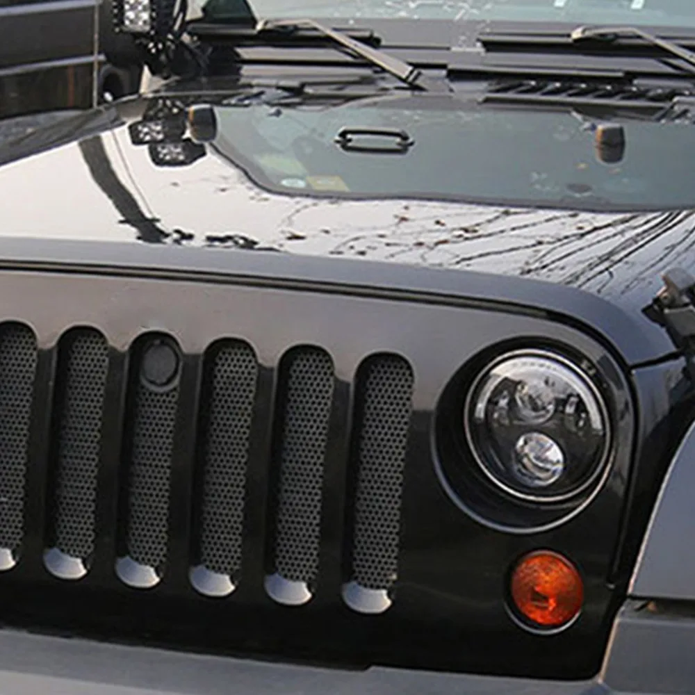 Новинка 2x7 дюймов 45 Вт круглый светодиодный светильник на голову s Halo Angle Eyes Для Jeep для Wrangler для JK LJ TJ CJ головной светильник s внедорожный рабочий светильник