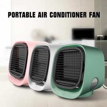 

Hot Summer Mini Portable Air Conditioner Multi-function Humidifier Purifier USB Desktop Air Cooler Fan Whit 5V Water Tank Home