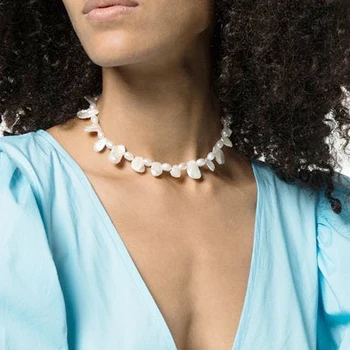 

Baroque Pearl Necklace High Quality bisuteria mujer 2020 wedding gifts for guests Irregular pearl statement collar hombre