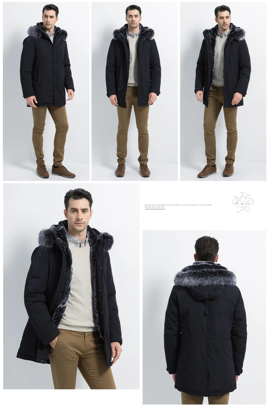 ICEbear, новинка, зимняя мужская куртка с капюшоном, мужская куртка, высокое качество, Мужская одежда, модное Брендовое Мужское пальто MWD19928D