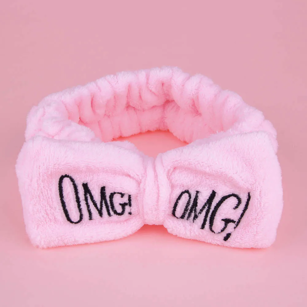 Женская эластичная повязка на голову из кораллового флиса |