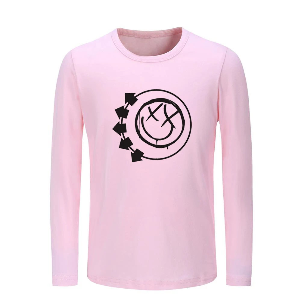 Linkin Park Symbol Blink 182 Детские футболки в стиле панк Детские футболки с графическим принтом топы для мальчиков и девочек, рождественский подарок