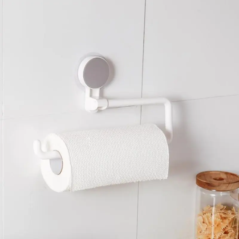 Familysky 1 шт. кухонная бумажная вешалка для полотенец аксессуары держатель для хранения Вакуумная присоска клейкая Полка для полотенец для ванной