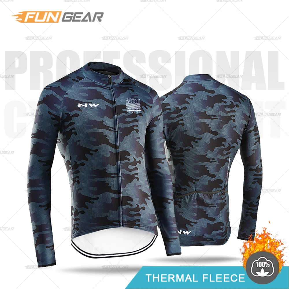 Ropa Ciclismo Northwave, зимние теплые флисовые майки, одежда для велоспорта, теплая одежда, мужская Джерси, костюм для езды на велосипеде, комбинезон, комплект