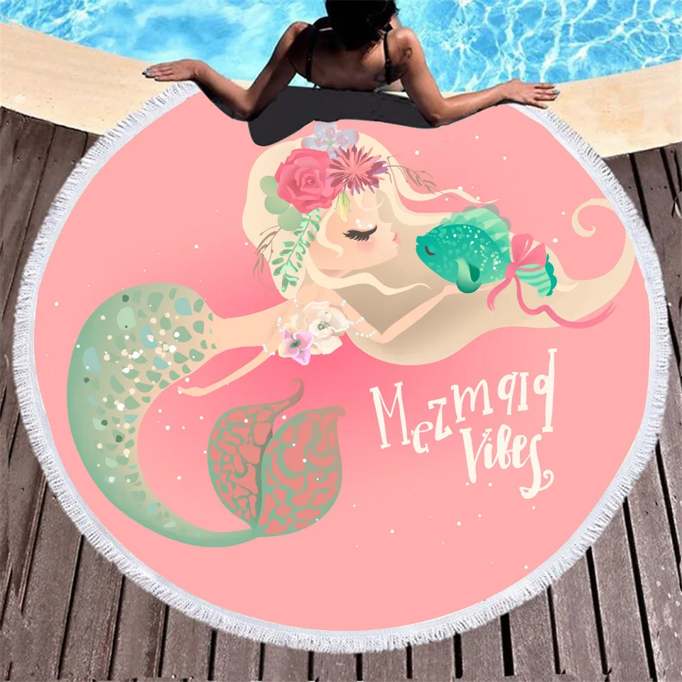 Picnic 59" Extra Large Details about   3D Printing Nautical Round Beach Towel Perfect for Yoga 