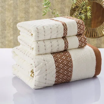 

brown coffee color New 100% Cotton Bath towel set bath beach face towel sets for adults cotton bathroom towel set