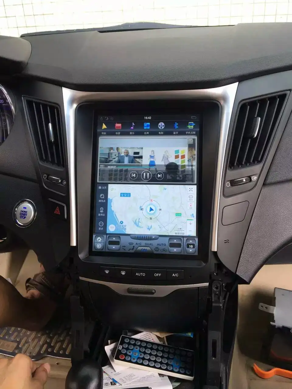 Автомобильный DVD плеер с GPS навигацией 10 4 &quotвертикальный экран стиль Тесла Android 9 0