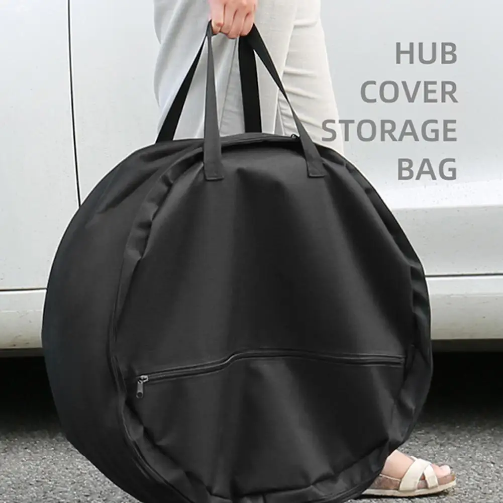 

Wheel Cap Storage Bag For Tesla Model 3 18 inch or 19 inch Spare Tire Cover Case Oxford Cloth Portable Carrying Wheel Hub Cover