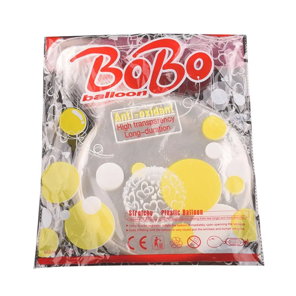 

50Pack Helium Bobo Balloons DIY Production Raw Material LED Bobo Balloons LED Light Up Balloons Christmas,Wedding,Birthday Part